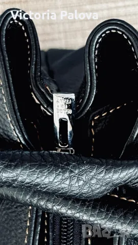 Модерна италианска кожена чанта с две дръжки, снимка 7 - Чанти - 49623462