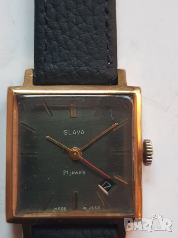 Позлатен мъжки механичен часовник Слава (21jewels), снимка 4 - Антикварни и старинни предмети - 39225638