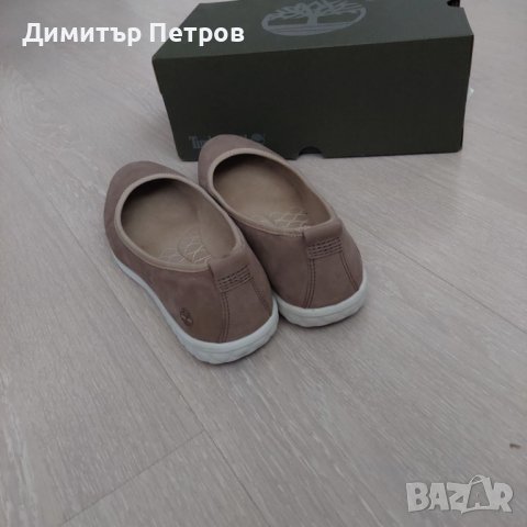 Дамски балерини, пантофки Timberland, кафяв набук 37ми размер, снимка 4 - Пантофи - 39081319