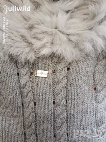 Елек плетен заек, асиметричен, снимка 4 - Елеци - 27687140