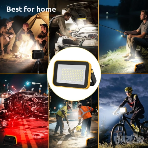 LED работна светлина, акумулаторни прожектори, снимка 8 - Други - 52612601