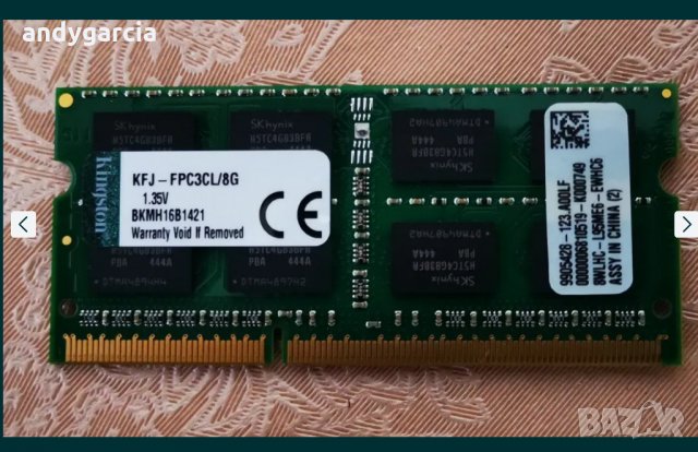 16GB DDR3 KIT SK Hynix 1600mhz (Комплект 2x8GB DDR3L), 16GB KIT DDR3L, снимка 5 - RAM памет - 32366221