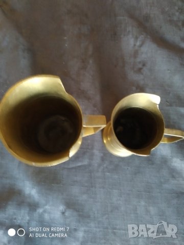 два месингови стакана от месинг, снимка 2 - Други ценни предмети - 37123781