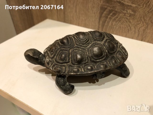 Руска метална костенурка-пепелник, снимка 4 - Колекции - 44020512
