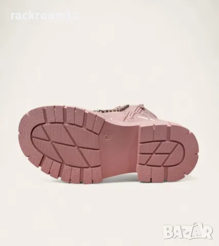 детски боти с цип и връзки в розов цвят, снимка 3 - Детски боти и ботуши - 47780817