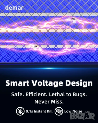 Електрически унищожител и капан за насекоми ZeroBug, USB-C, 7 капана, снимка 4 - Други - 50907173