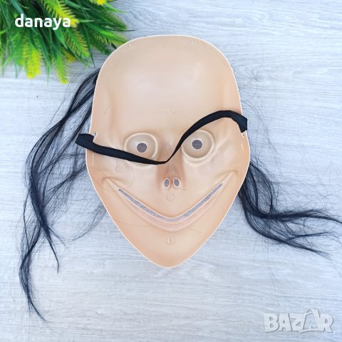 3110 Страшна Halloween маска Момо с коса, снимка 5 - Други - 38113185