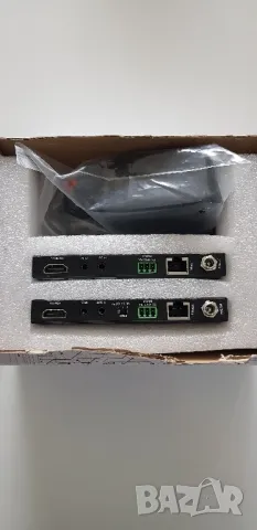 Професионален HDMI HDBaseT удължител EZCOO EZ-EX70H2A – 4K60 HDR, PoE, SPDIF, IR – до 70м, снимка 4 - Кабели и адаптери - 50128953