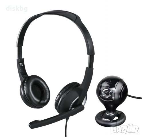 PC камера и слушалки с микрофон Hama - нови в комплект