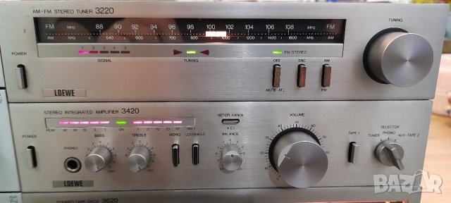 Loewe 3420 STEREO INTEGRATED AMPLIFIER Loewe 3220 AM FM STEREO TUNER Loewe 3620 STEREO TAPE DECK , снимка 4 - Радиокасетофони, транзистори - 43662761