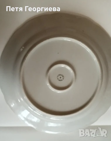 Кръгло порцеланово плато , снимка 2 - Чинии - 51120854