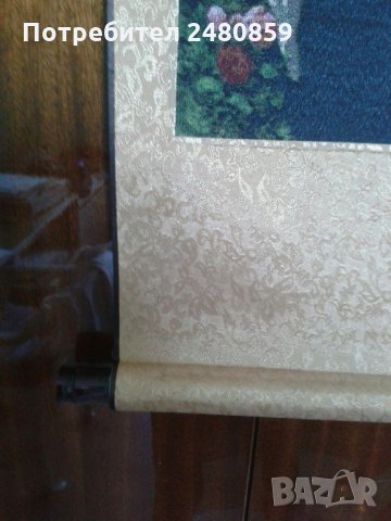 Луксозна текстилна  икона на Богородица с младенеца, снимка 2 - Икони - 28958225