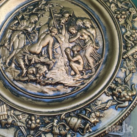 барокова чиния за декорация, снимка 3 - Антикварни и старинни предмети - 38493334