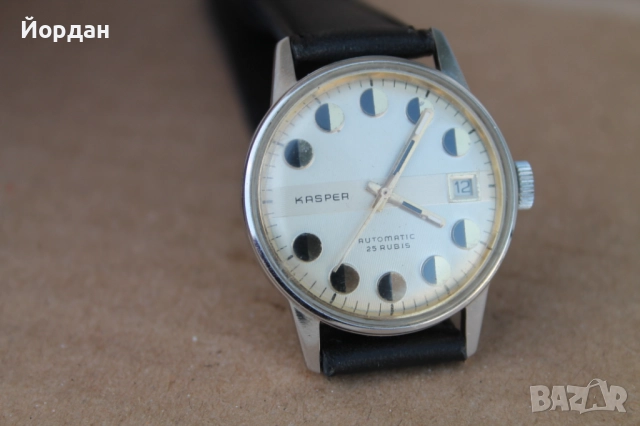 Швейцарски мъжки автоматичен часовник ''Kasper'', снимка 2 - Мъжки - 52238239