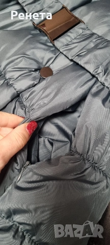 Маслено зелено дълго яке GANG размер S, снимка 8 - Якета - 53135464