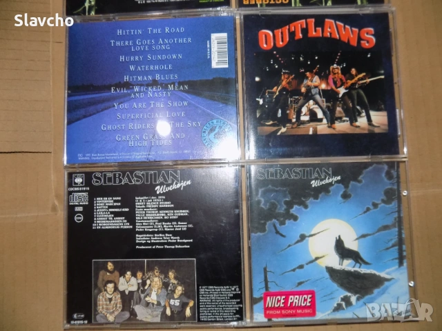 Компакт дискове на -Styx–Cyclorama/Type O Negative/Outlaws-Hittin'The Road Live!/Sebastian, снимка 10 - CD дискове - 39460115