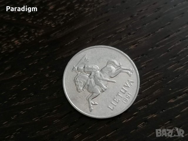 Монета - Литва - 2 цента | 1991г., снимка 2 - Нумизматика и бонистика - 27447652