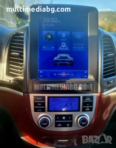 Hyundai Santa Fe 2 2006 - 2012 9.7 Мултимедия Навигация Android, снимка 4 - Аксесоари и консумативи - 50068374