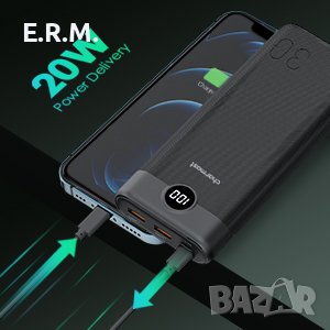 Charmast Power Bank 30000mAh, 20W захранване QC 3.0 USB C външна Батерия Бързо зареждане зарядно, снимка 6 - Външни батерии - 43342044