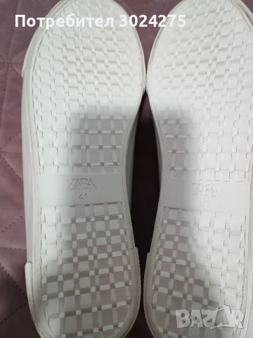 Бели кецове Zara, снимка 6 - Кецове - 48770972
