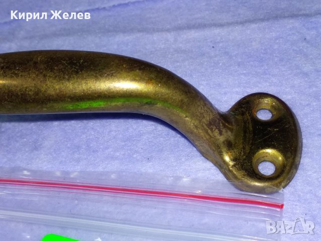 СТАРА МЕСИНГОВА РЕТРО ДРЪЖКА За ЧЕКМЕДЖЕ ШКАФЧЕ ГАРДЕРОБ За ТЕМАТИЧЕН СТАРИНЕН ИНТЕРИОР и Др. 41300, снимка 7 - Антикварни и старинни предмети - 43588064