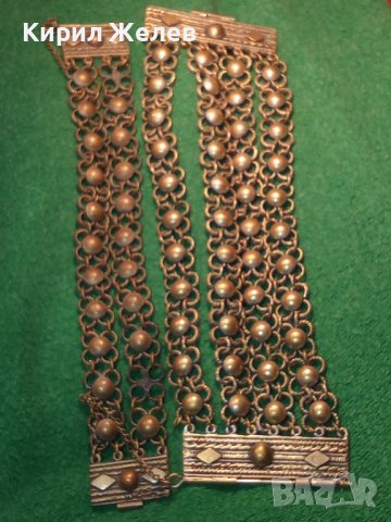 19 Век 2 ПОСРЕБРЕНИ БРОНЗОВИ ВЪЗРОЖДЕНСКИ ЕТНО ГРИВНИ РЪЧНА МАЙСТОРСКА ПЛЕТКА с ЩИФТ за НОСИИ 46827, снимка 18 - Антикварни и старинни предмети - 33215991