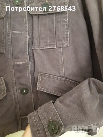 Дамско яке от деним в кафяво, снимка 2 - Якета - 47432457