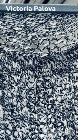 Красива модерна  мрежеста блуза Италия, снимка 3 - Блузи с дълъг ръкав и пуловери - 50152310