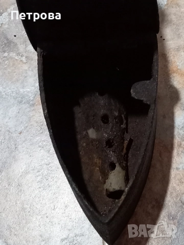 Стара ютия с комин, снимка 8 - Антикварни и старинни предмети - 52617759