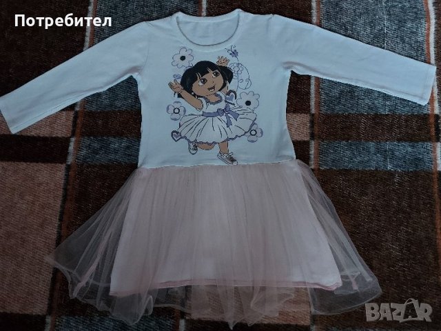 Детска рокля с дълъг ръкав 92, снимка 1