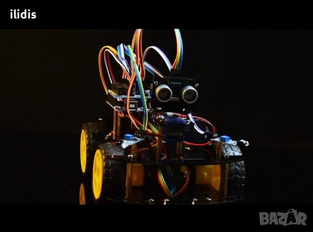 4WD смарт количка за Ардуино Уно R3 project, снимка 3 - Други - 38274620