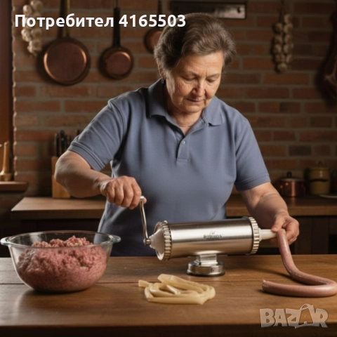 Пълначка за колбаси Bohmann BH 02-750 – Стабилна, удобна и идеална за домашни наденици, снимка 2 - Месомелачки - 52673383