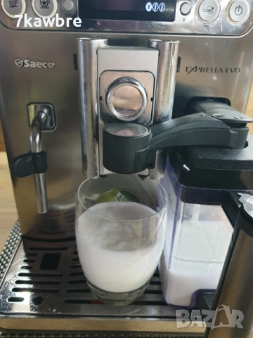 Saeco Exprelia EVO - внос с Бг меню , с консумативи и кана за мляко, снимка 12 - Кафемашини - 53060227