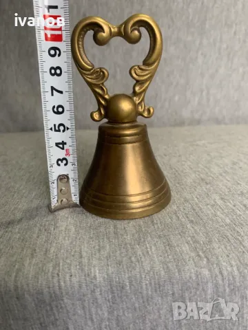 бронзово звънче, снимка 3 - Антикварни и старинни предмети - 48933235