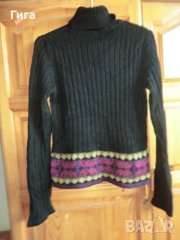 Пуловер с поло яка 30%вълна, снимка 1 - Блузи с дълъг ръкав и пуловери - 37181718