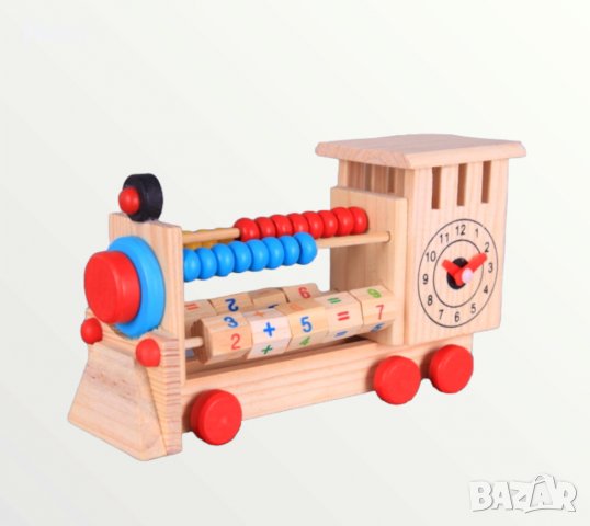 Дървено сметало локомотив 🚂, снимка 1 - Образователни игри - 39145072