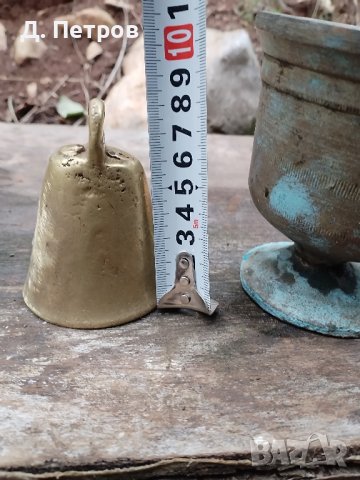 Месингов звънец и хаванче, снимка 6 - Антикварни и старинни предмети - 42957926
