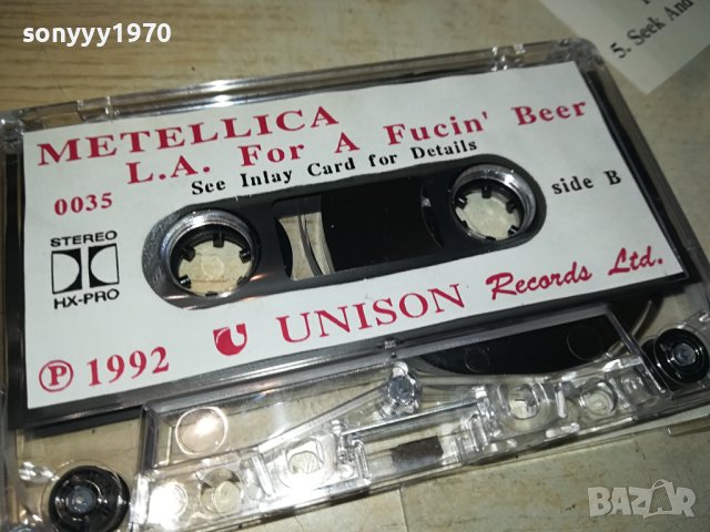 METALLICA UNISON ORIGINAL TAPE 1312231841, снимка 6 - Аудио касети - 43399173