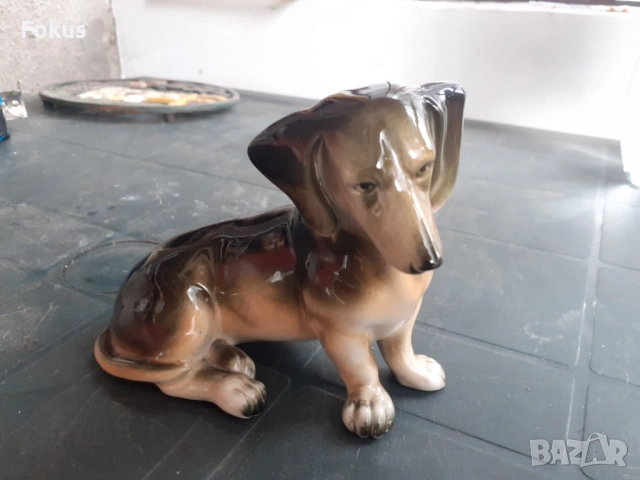 Sitzendorf - куче статуетка фигура порцелан