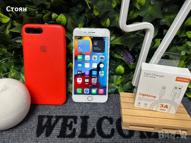  iPhone 7Plus 128gb 100% Батерия Гаранция! Като Нов! 