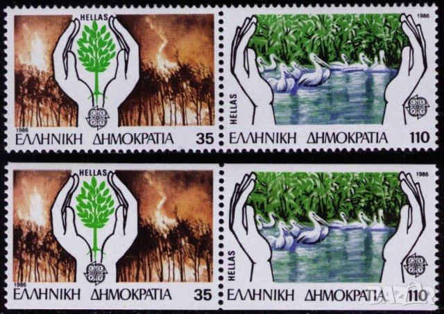 Гърция 1986 Европа CEПT (**) чисти, неклеймовани, снимка 1