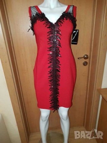 Официална червена нова рокля Fervente Istanbul , снимка 3 - Рокли - 28265452