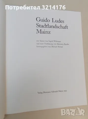 Guido Ludes Stadtlandschaft Mainz – Ingrid Wiltmann (1993), снимка 2 - Специализирана литература - 49649281