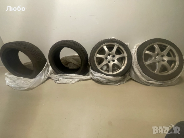 Продавам 8 броя летни и зимни гуми комплект БМВ Е90/91