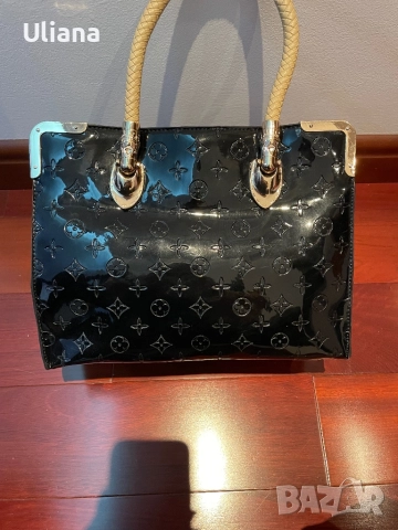 Дамска чанта естествен лак, снимка 6 - Чанти - 51921992