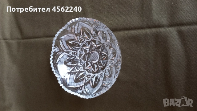 Кристална купа, снимка 3 - Прибори за хранене, готвене и сервиране - 52285497