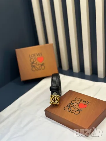 колани от естествена кожа в кутия loewe 2см, снимка 8 - Колани - 50342918
