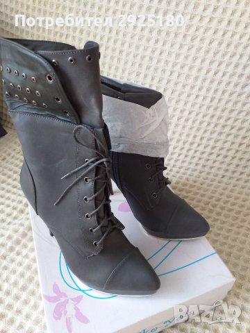 Подарявам.  Боти / ботуши с капси 38 , снимка 3 - Дамски боти - 38285373