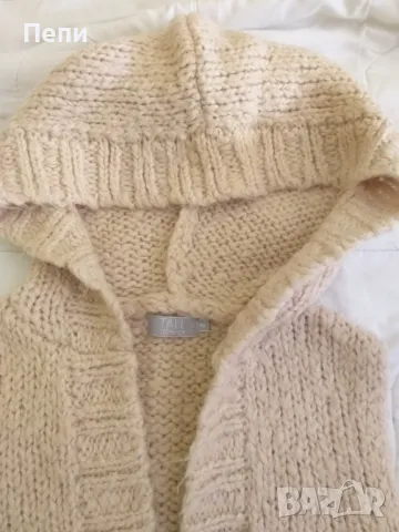 Плетено елече с качулка, снимка 4 - Елеци - 49823337