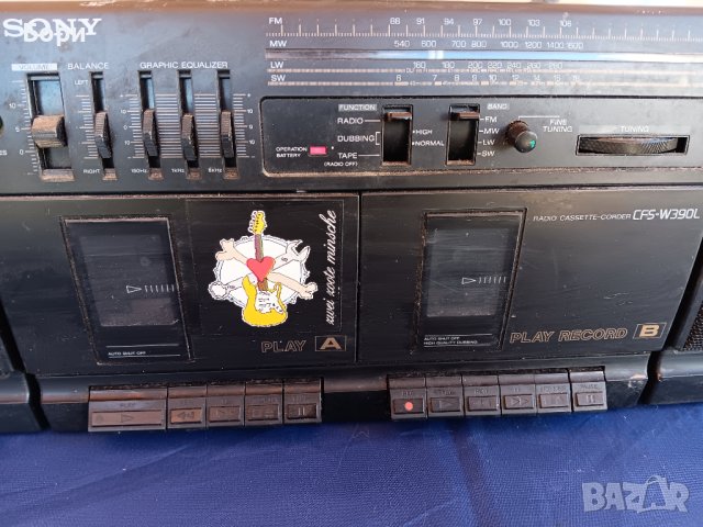 SONY  CFS W 390L Радиокасетофон, снимка 5 - Радиокасетофони, транзистори - 44131153